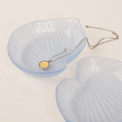 Frosted Blue Shell Plate