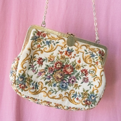 Floral Tapestry Purse