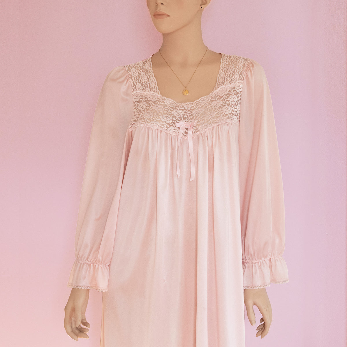 Lace Pink Nightgown