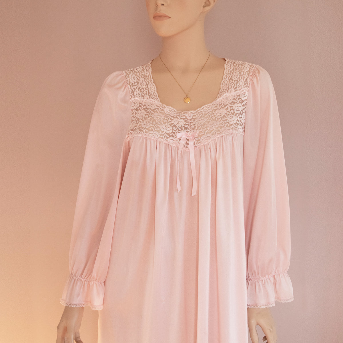 Lace Pink Nightgown