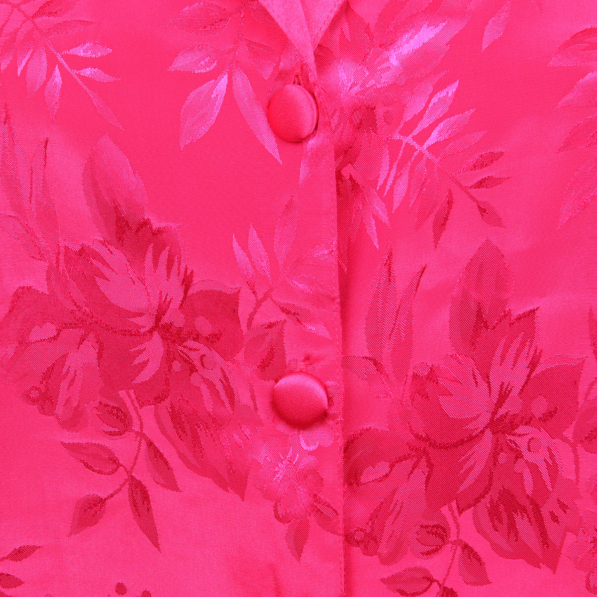 Brocade Floral Pink Vest