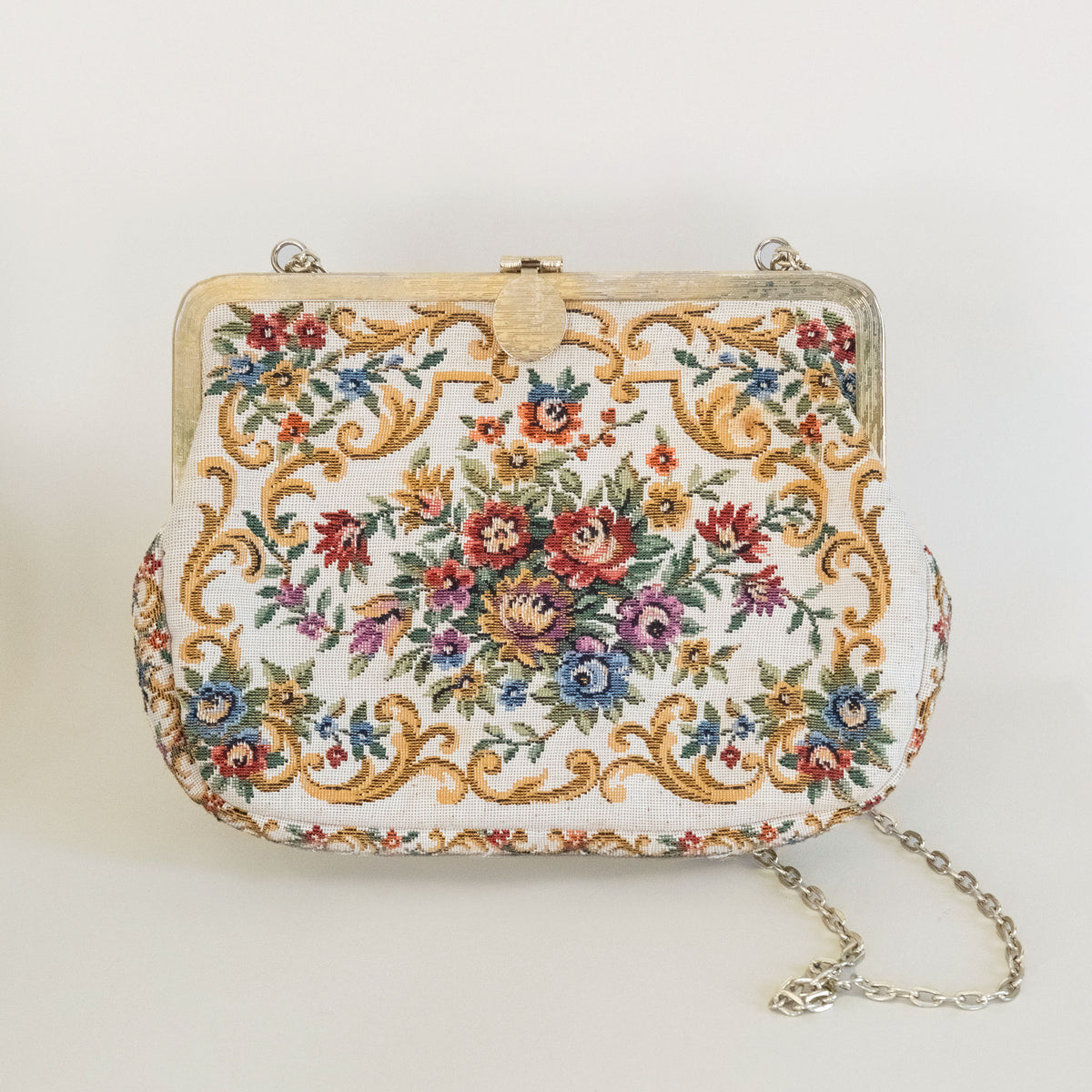 Floral Tapestry Purse