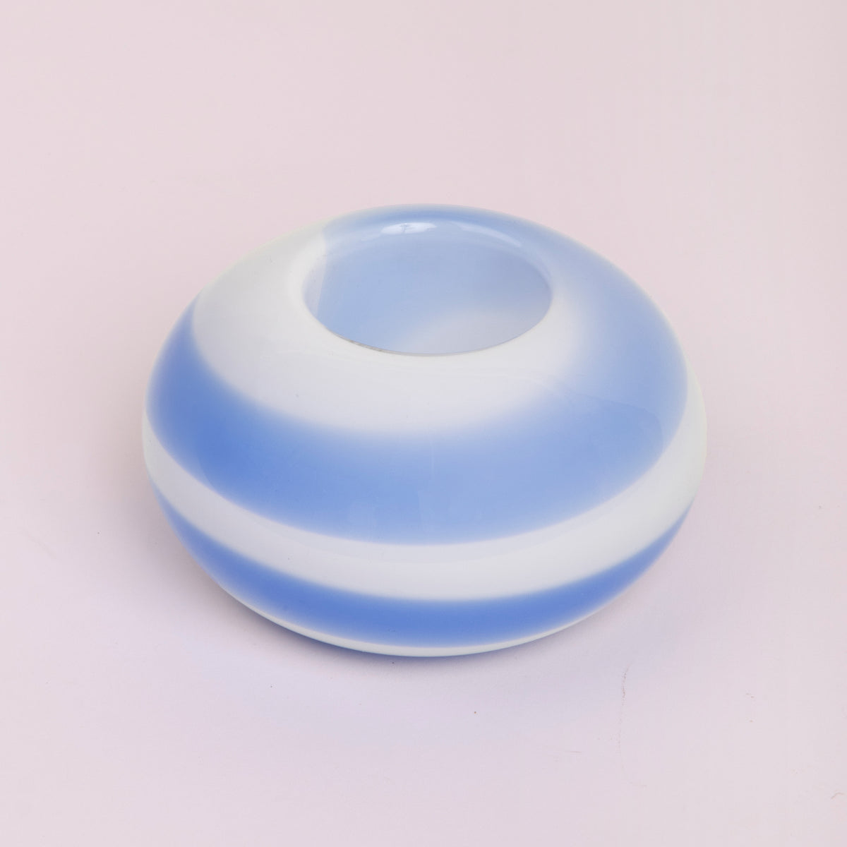 Blue Swirl Candle Holder